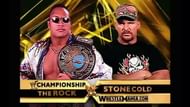 Image result for the rock vs stone cold wrestlemania 17